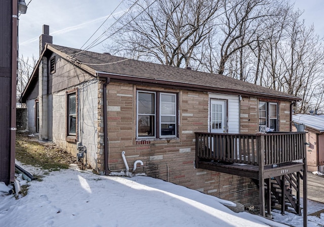 exterior space with a deck