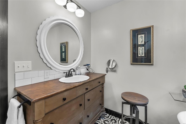 bathroom with vanity