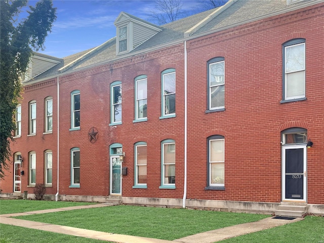 view of building exterior featuring entry steps