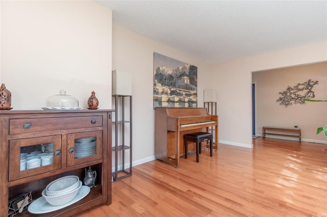 miscellaneous room featuring light hardwood / wood-style flooring