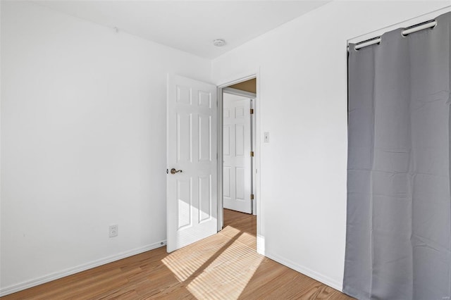 empty room featuring light hardwood / wood-style flooring