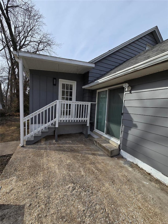 view of rear view of property