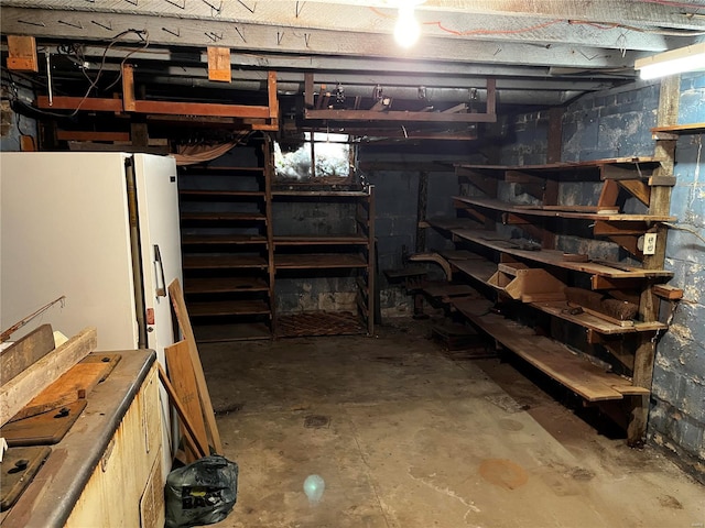 view of basement