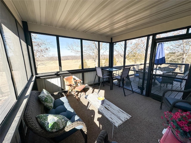 view of sunroom / solarium