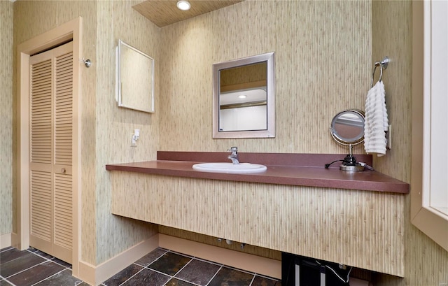 bathroom featuring vanity