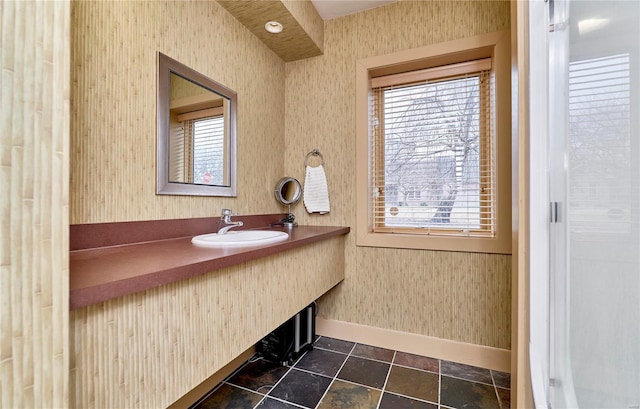 bathroom featuring vanity