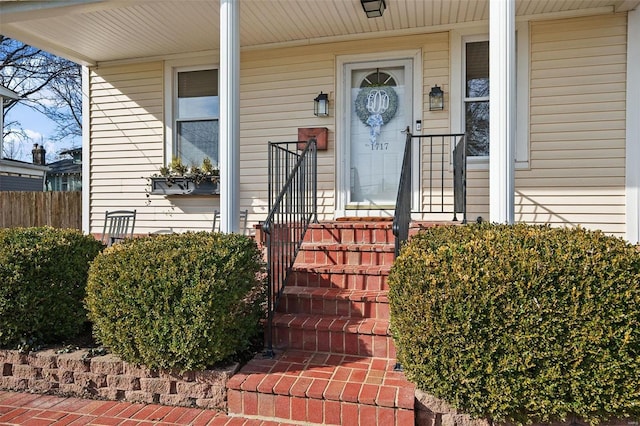 view of entrance to property