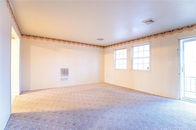 carpeted empty room with a wealth of natural light