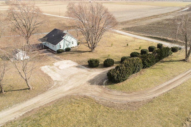 drone / aerial view featuring a rural view