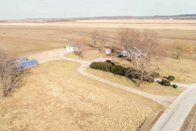 bird's eye view featuring a rural view