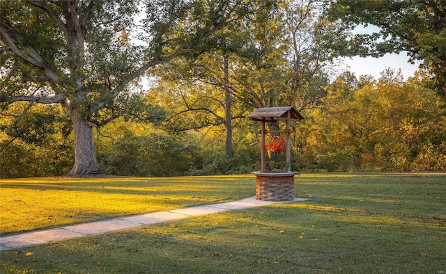 surrounding community featuring a lawn