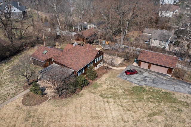 birds eye view of property