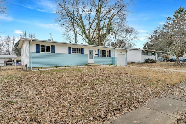 ranch-style house with a garage