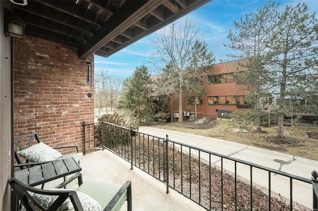 view of balcony