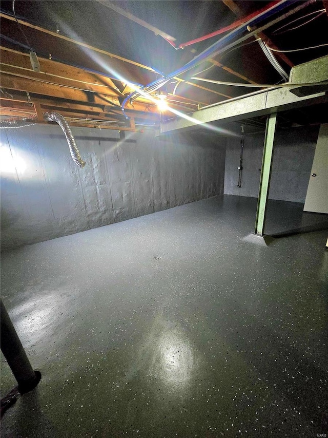 view of basement