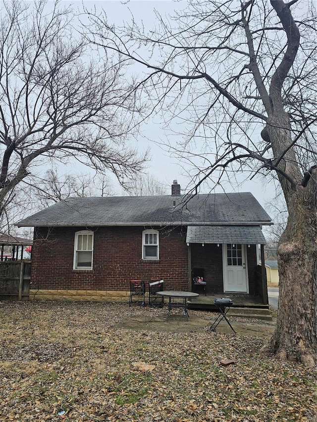 back of house featuring a patio area