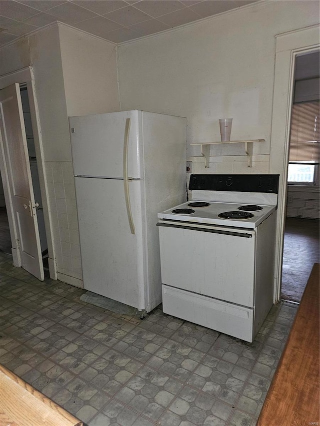 kitchen with white appliances