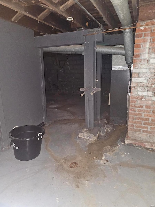 view of basement