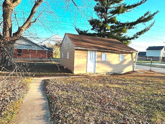 view of outbuilding