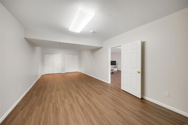 interior space featuring hardwood / wood-style flooring