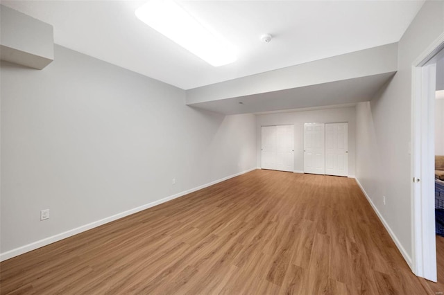 interior space featuring light hardwood / wood-style flooring