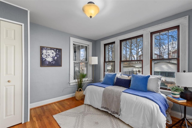 bedroom featuring hardwood / wood-style flooring