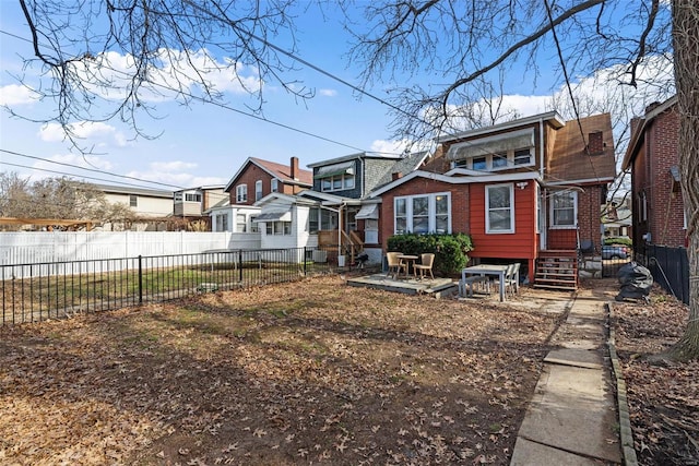 view of rear view of property