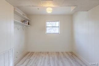 interior space featuring light wood-type flooring