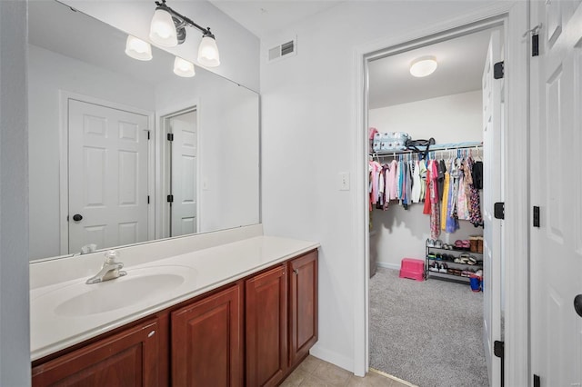 bathroom with vanity