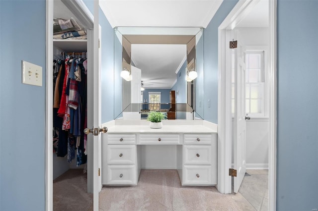 bathroom featuring vanity