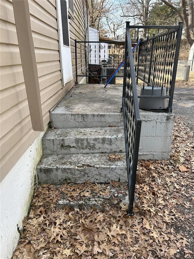 view of stairway