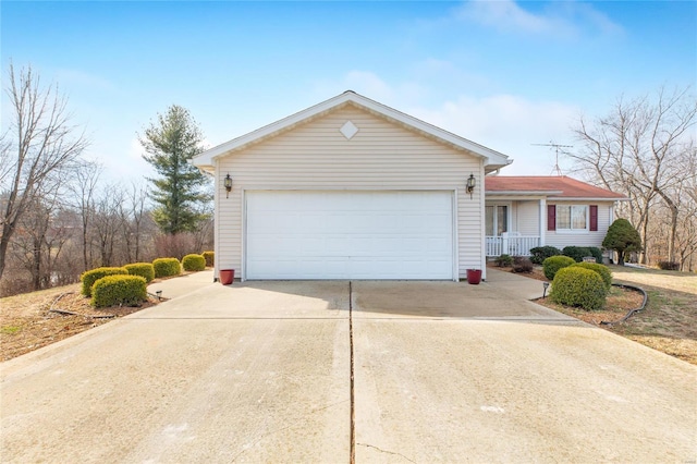 ranch-style house with a garage