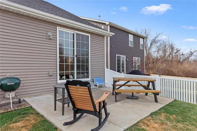 view of patio / terrace with grilling area