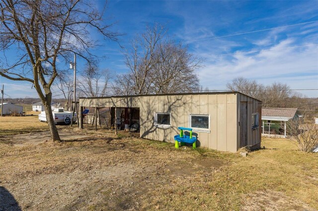 view of outbuilding