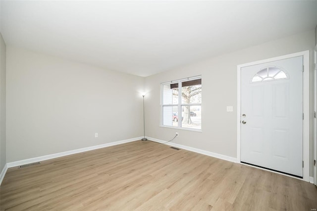 entrance foyer featuring light hardwood / wood-style flooring