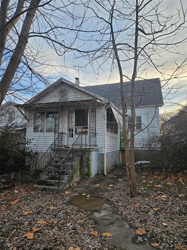 view of front of home