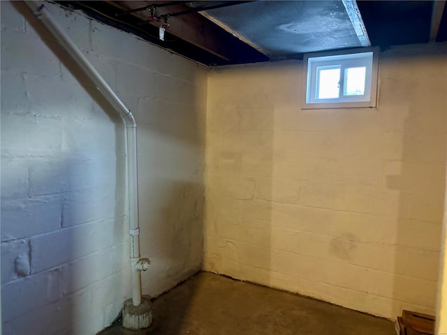 view of basement