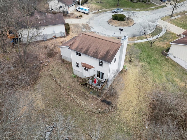 birds eye view of property