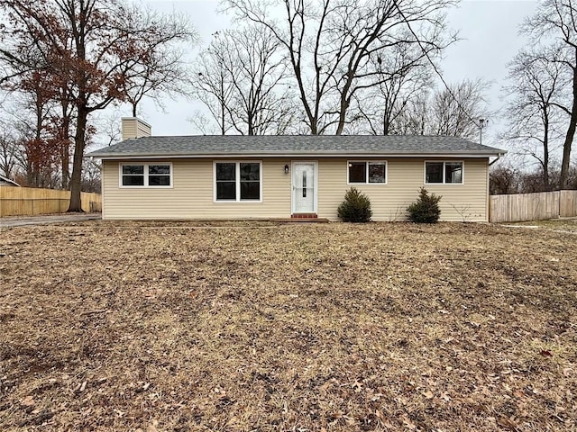 view of ranch-style house