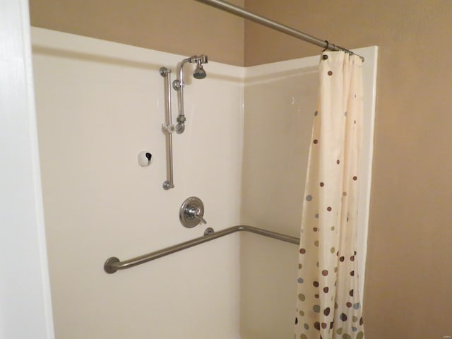 bathroom featuring walk in shower