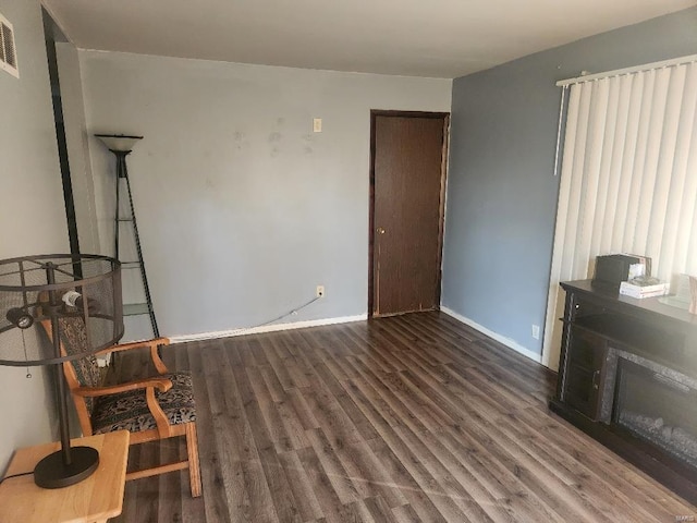 interior space featuring dark hardwood / wood-style floors