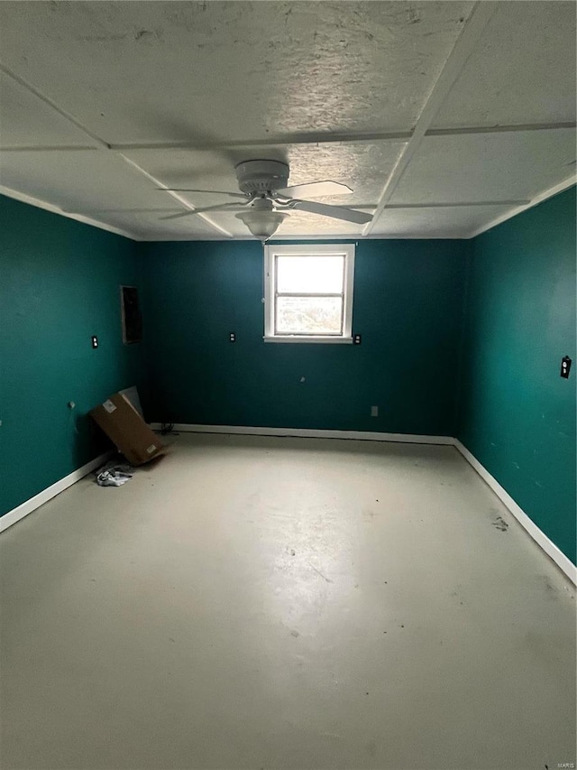 unfurnished room featuring concrete flooring