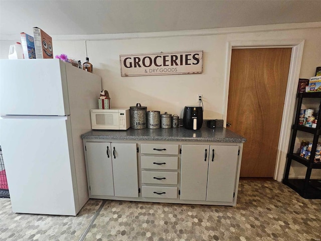 kitchen with white appliances