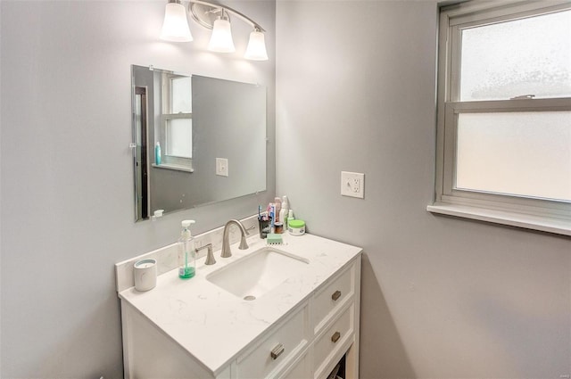 bathroom featuring vanity