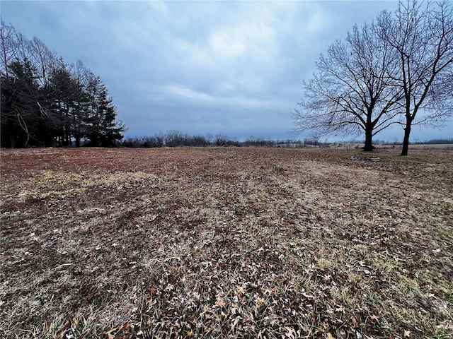 view of landscape featuring a rural view