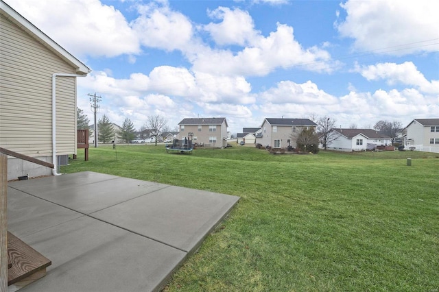 view of yard with a patio