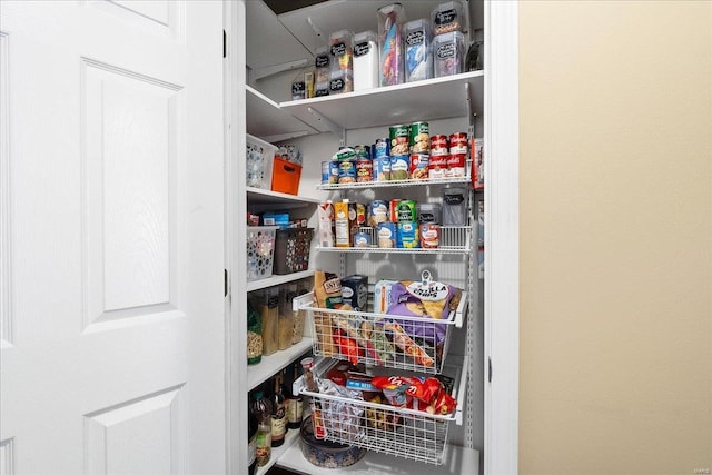 view of pantry