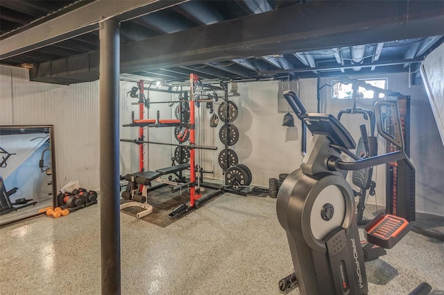 view of workout room