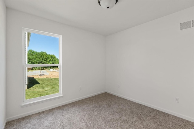 view of carpeted empty room