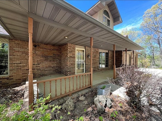 view of patio / terrace featuring covered porch